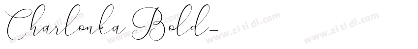 Charlonka Bold字体转换